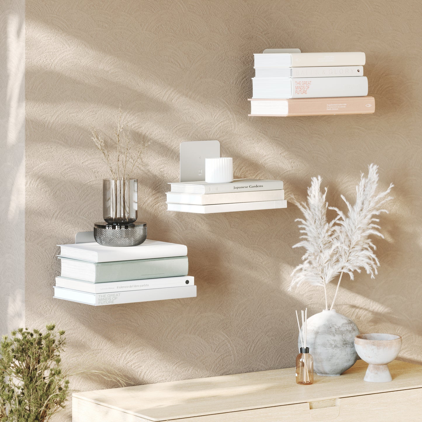Conceal Floating Shelves, Set of 3