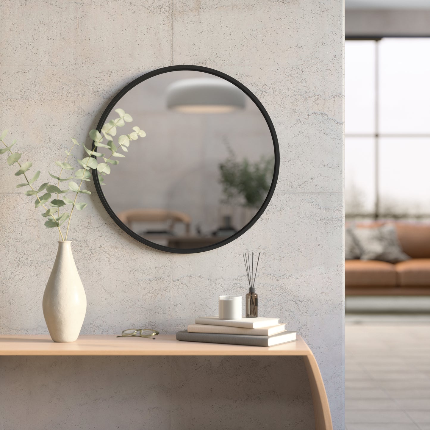 Hub Decorative Round Wall Mirror