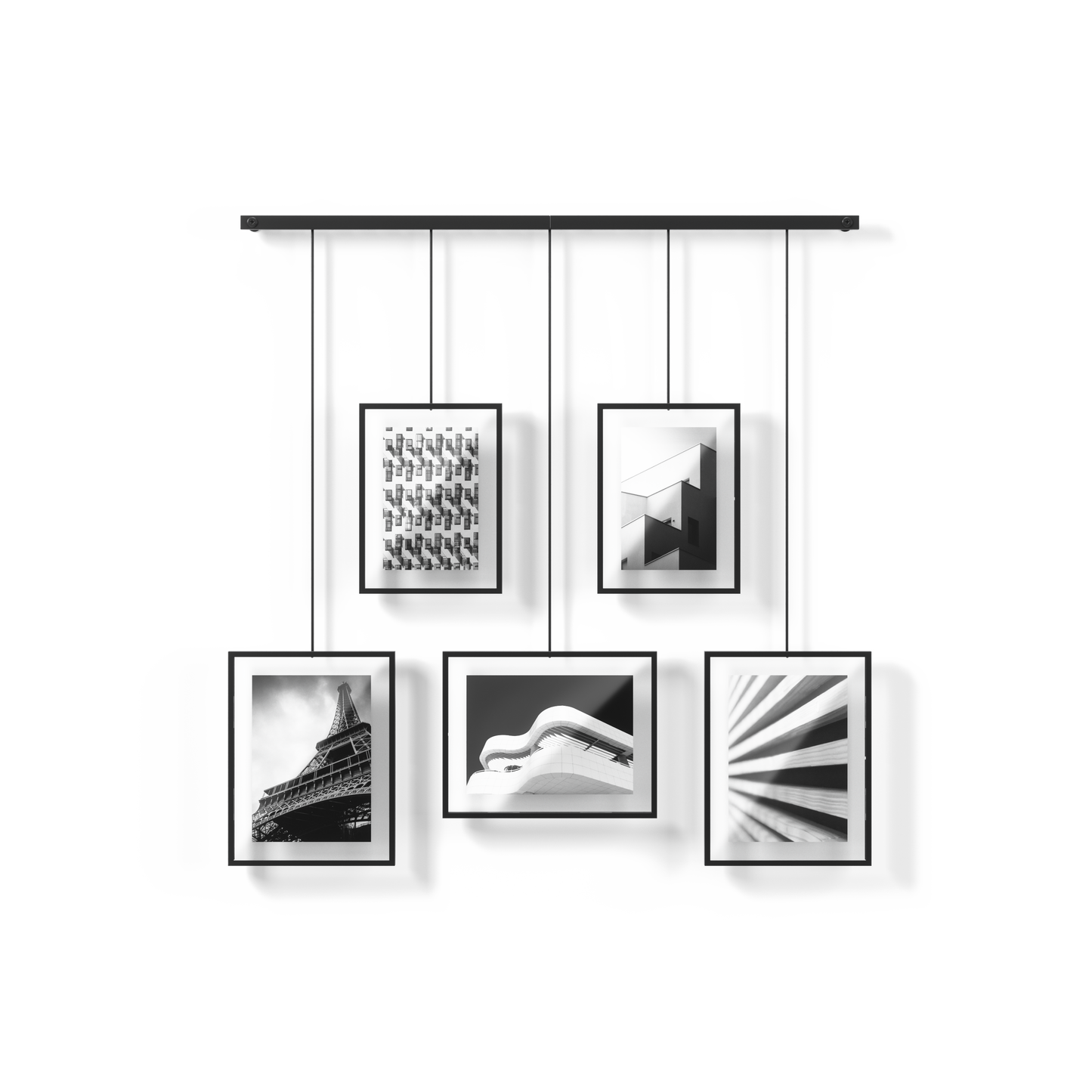 Exhibit Gallery Picture Frame Set of 5
