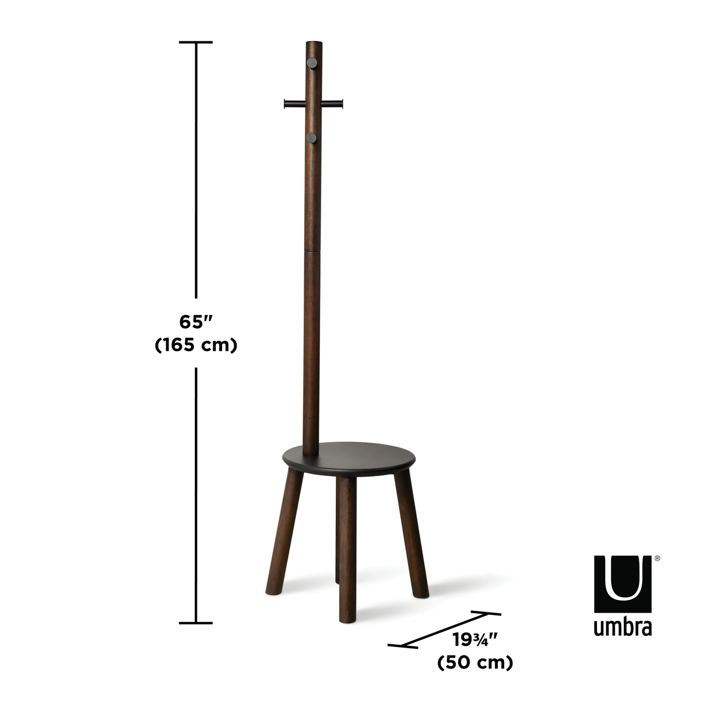 Pillar Stool and Coatrack