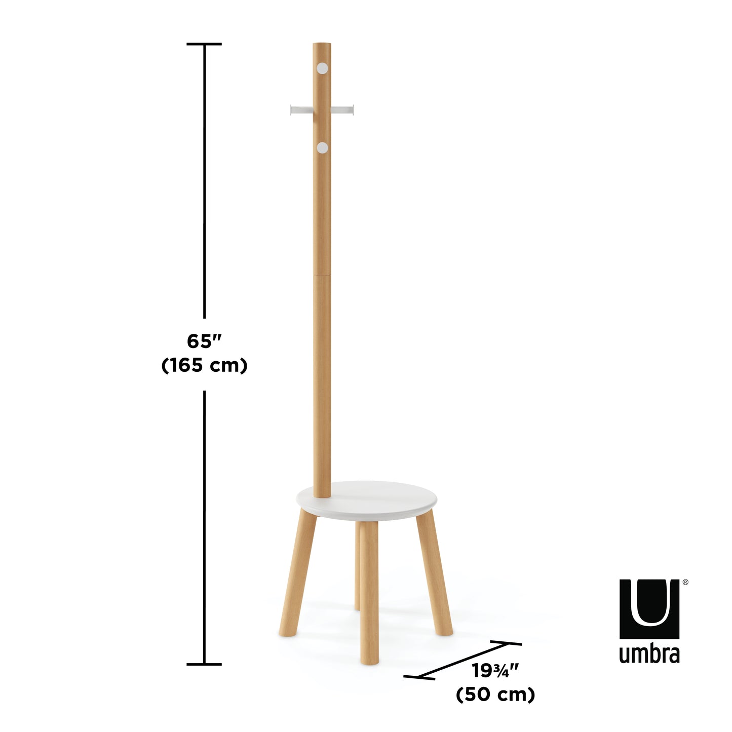 Pillar Stool and Coatrack