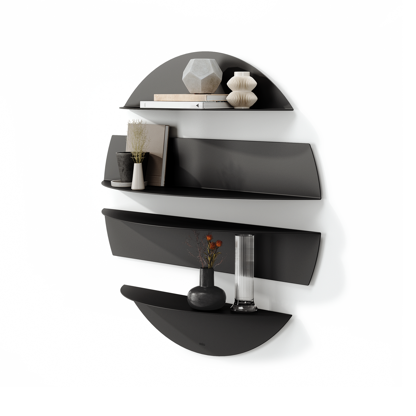 Solis Decorative Metal Floating Wall Shelves