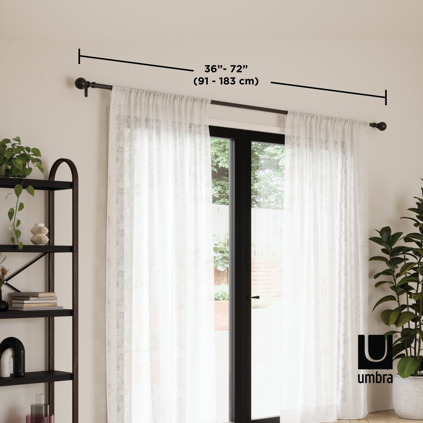 Bolas 1" Expandable Curtain Rod