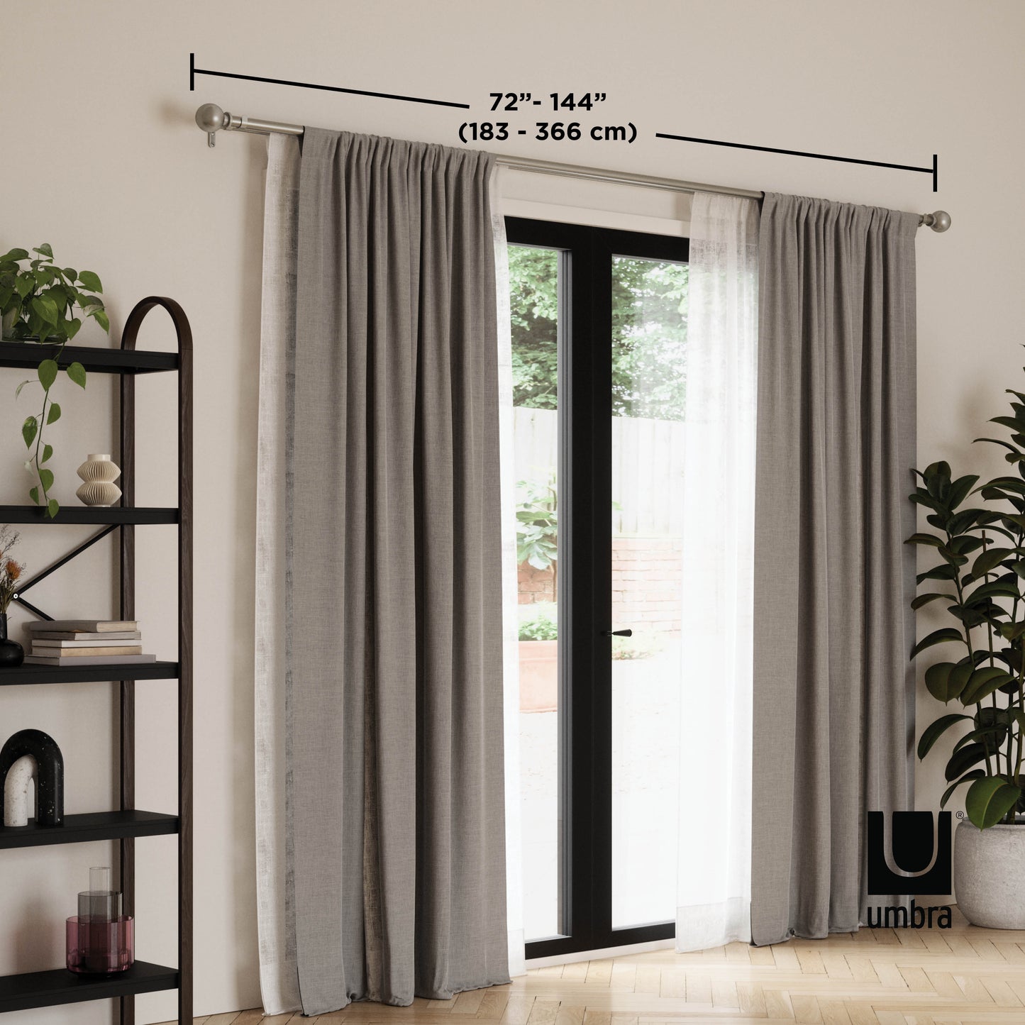 Bolas Double Curtain Rod