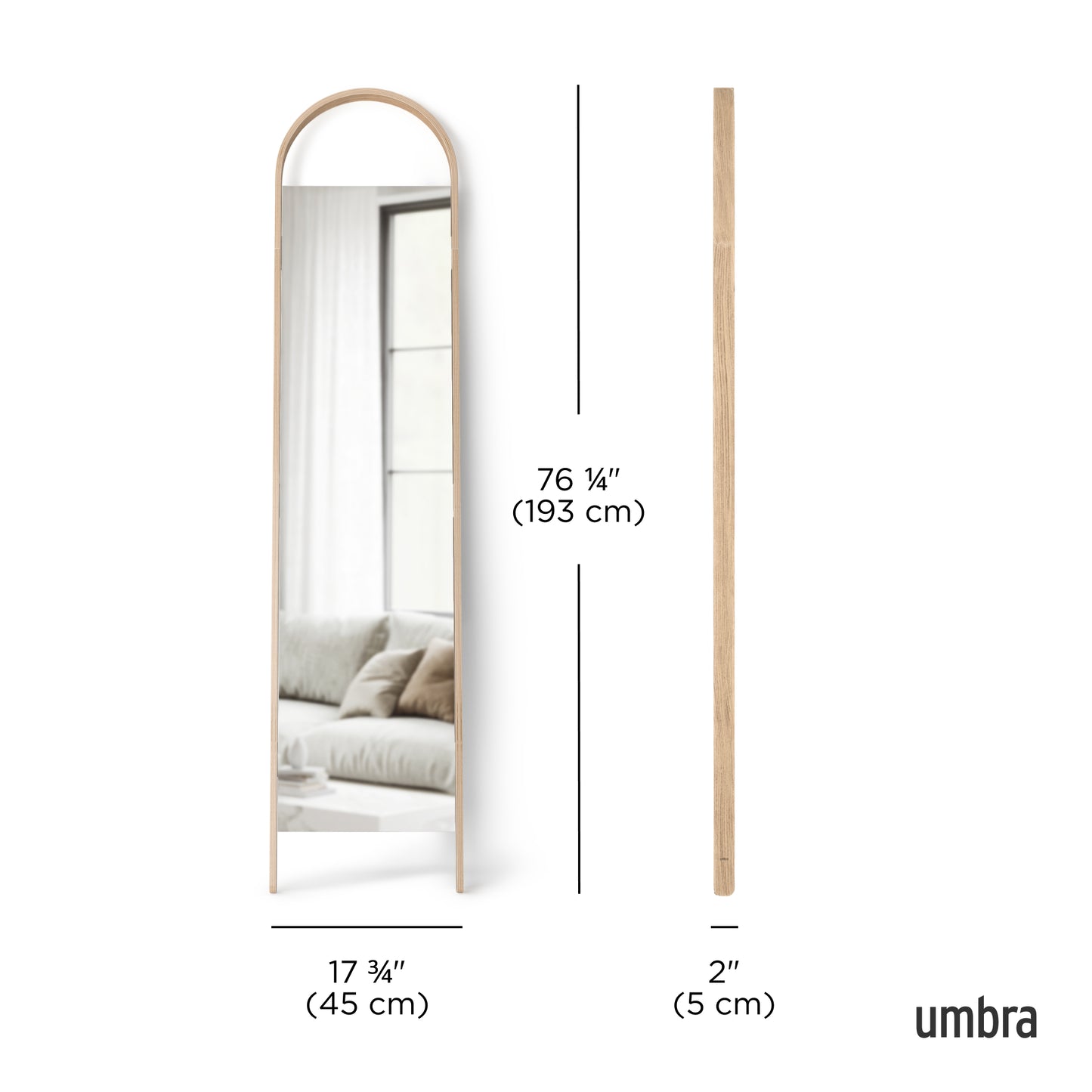 Bellwood Leaning Mirror
