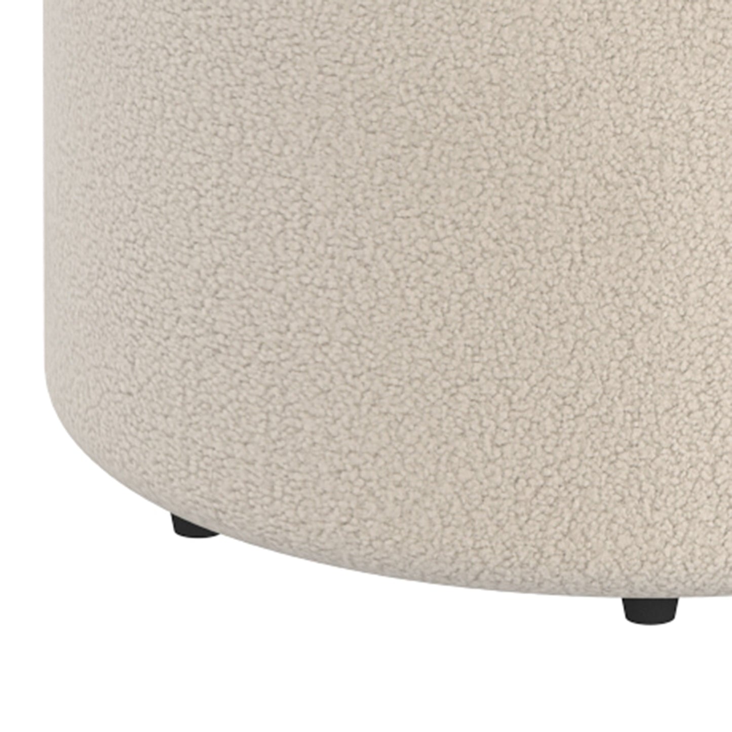 Novar Round Swivel Ottoman Cream
