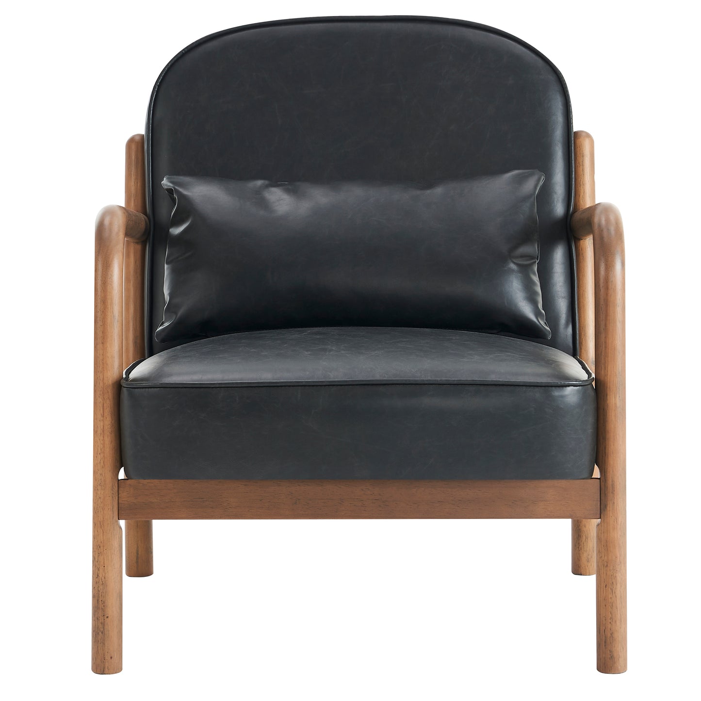 Fani Faux Leather Accent Chair