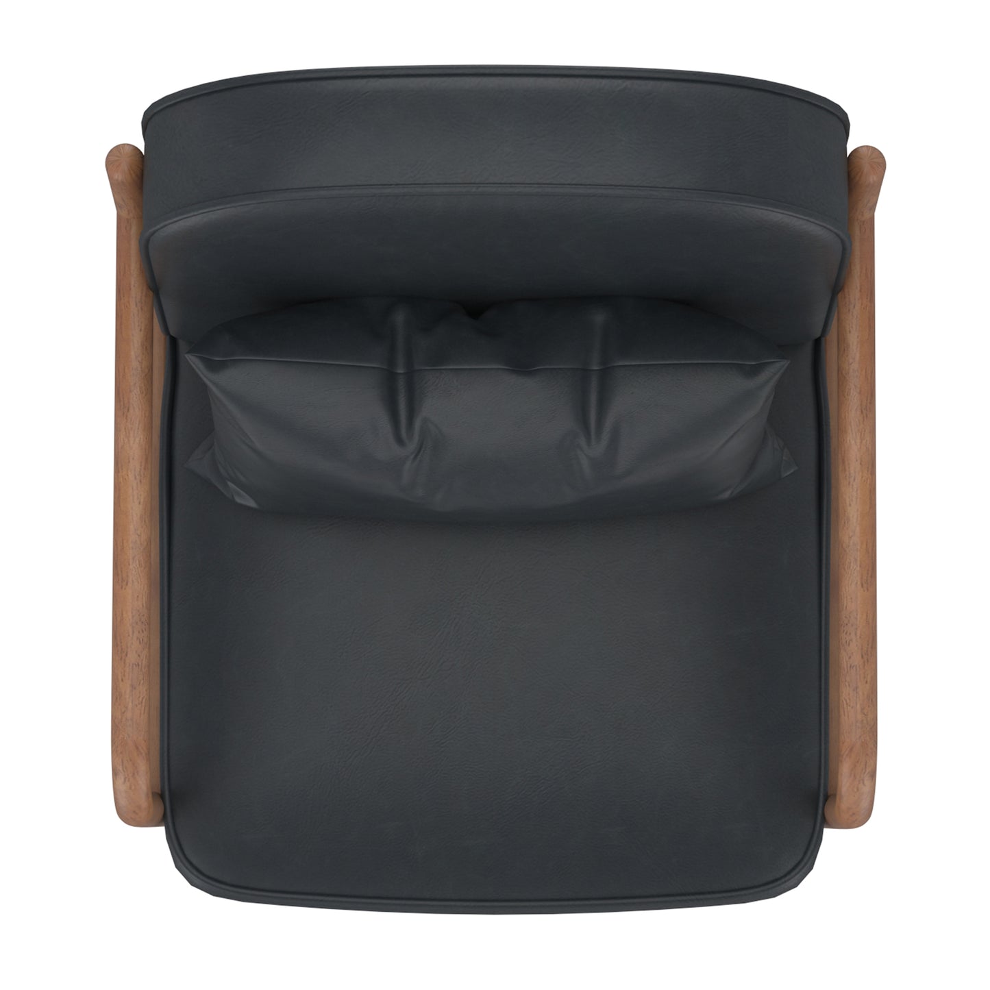 Fani Faux Leather Accent Chair