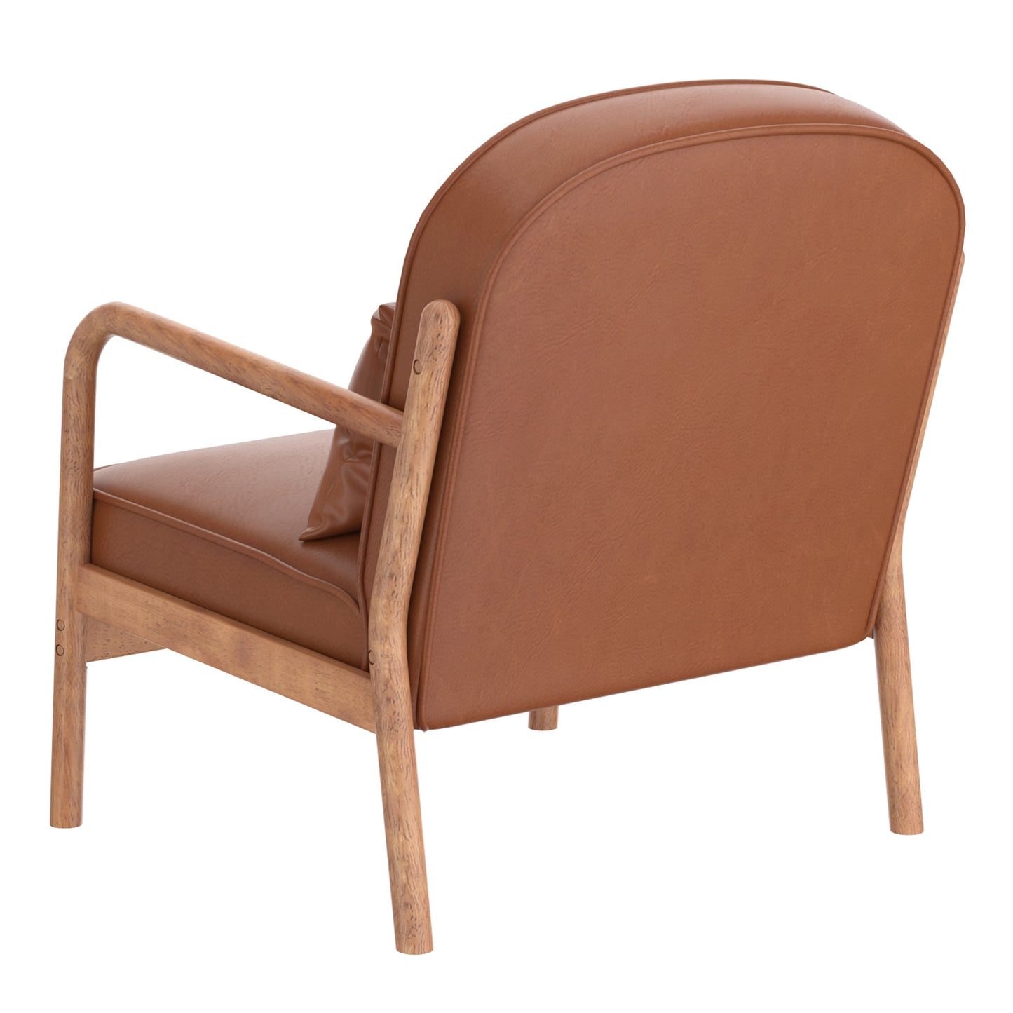 Fani Faux Leather Accent Chair