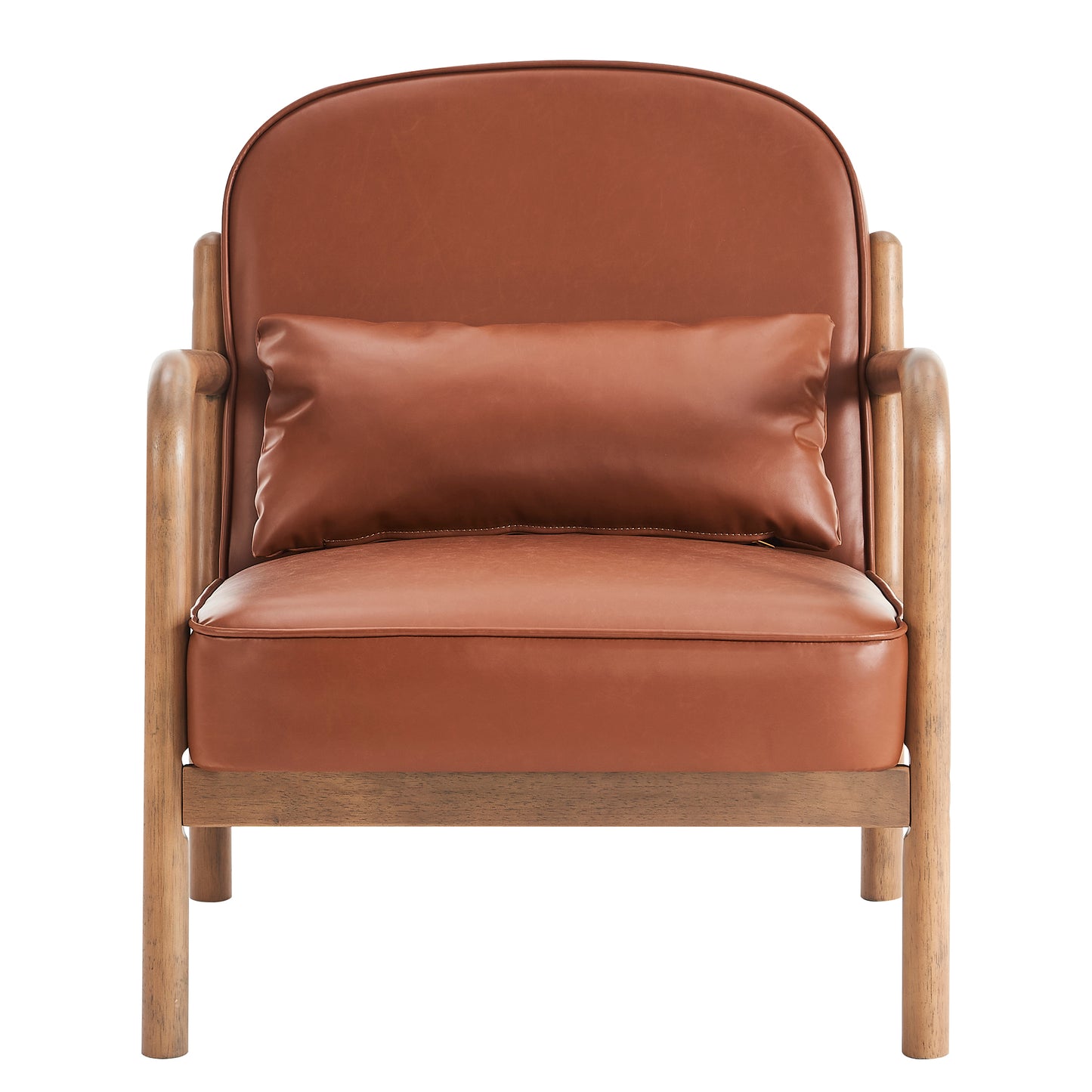 Fani Faux Leather Accent Chair