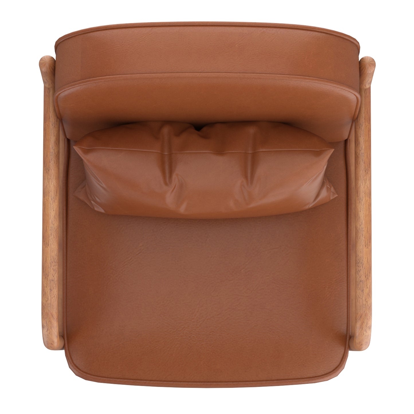 Fani Faux Leather Accent Chair