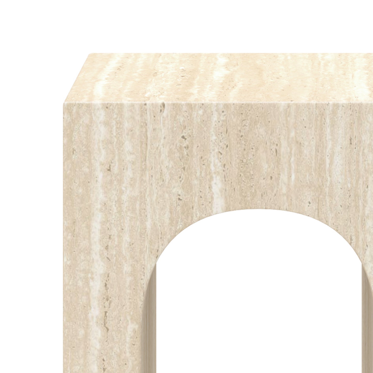 ATTICUS-ACCENT TABLE-TRAVERTINE