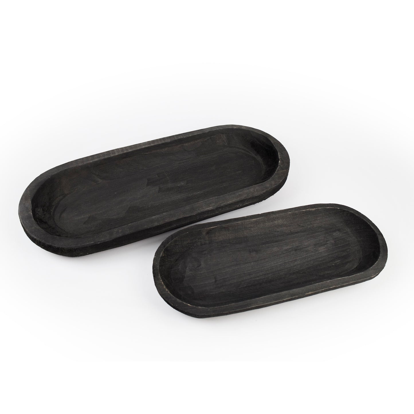 Wooden Dough Bowl Design Tray Set