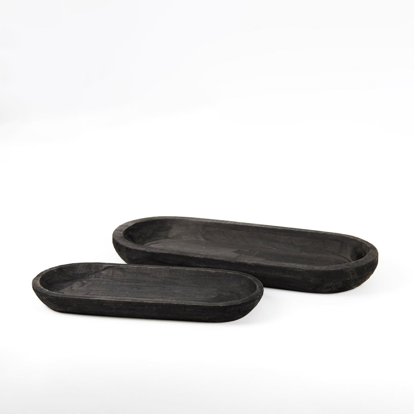 Wooden Dough Bowl Design Tray Set