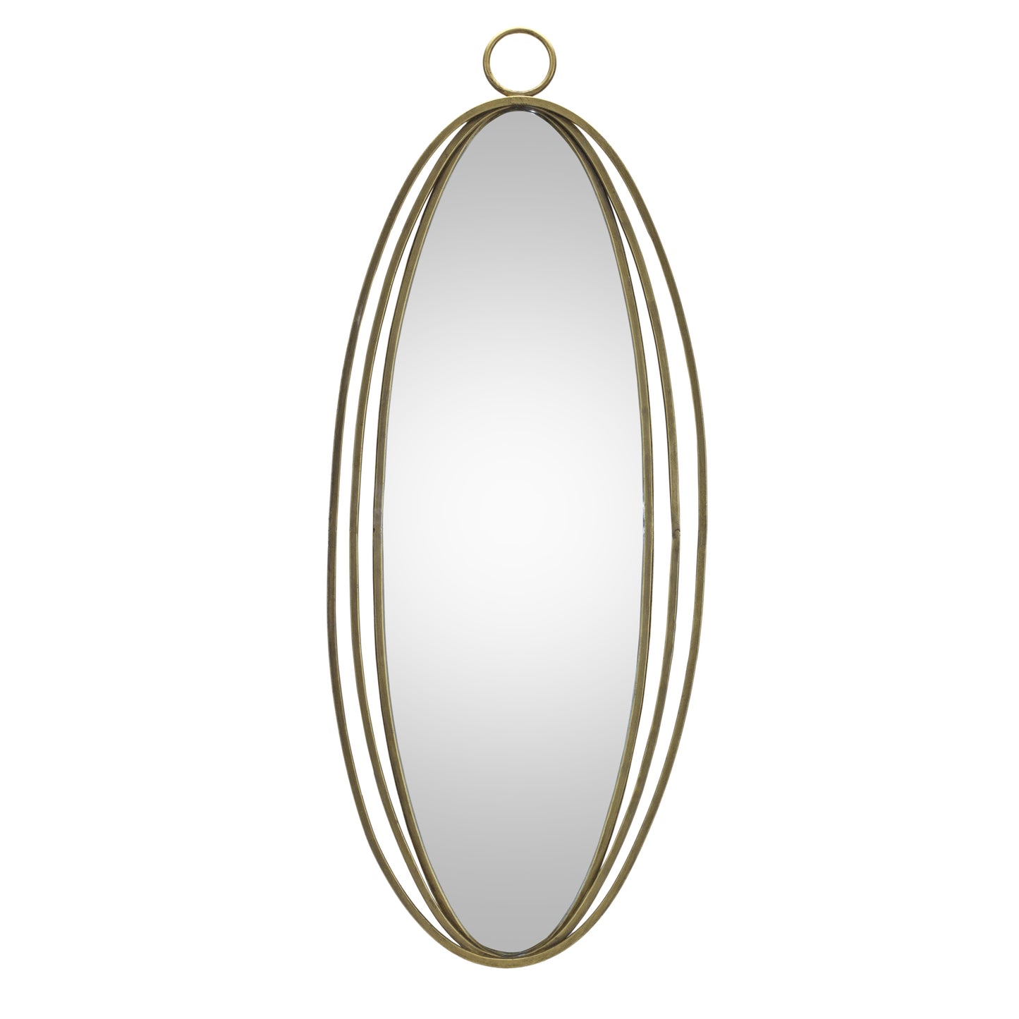Iron Oval Wall Mirror