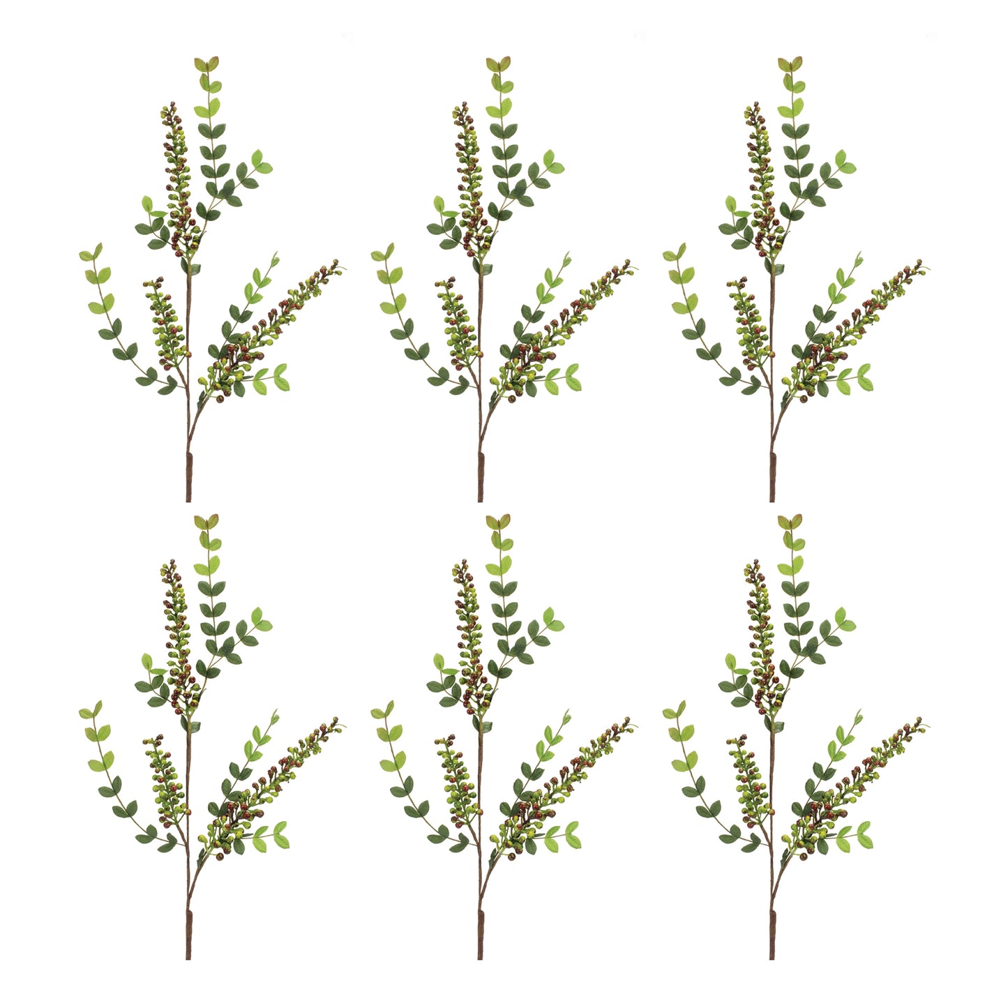 Variegated Red Berry Foliage Spray Set