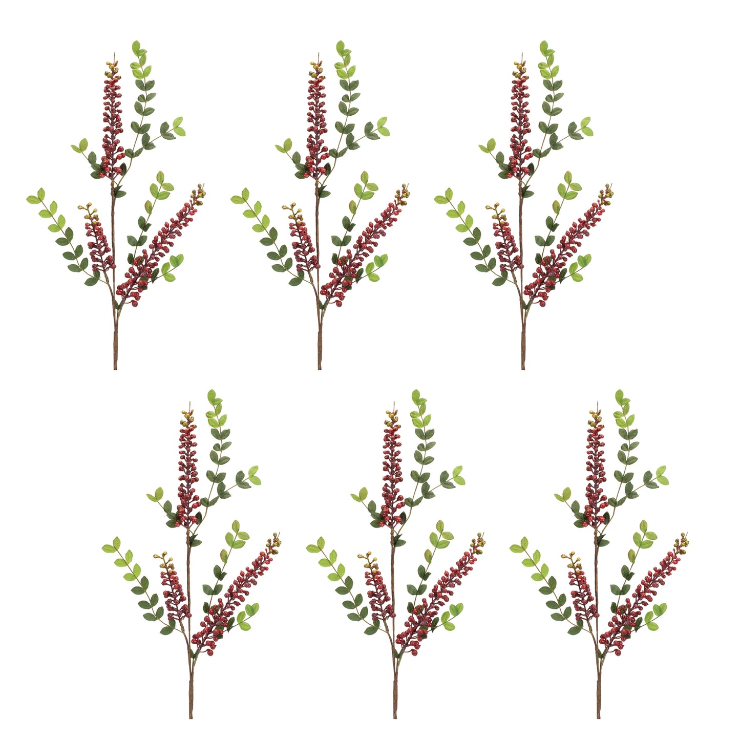Burgundy Berry Foliage Spray