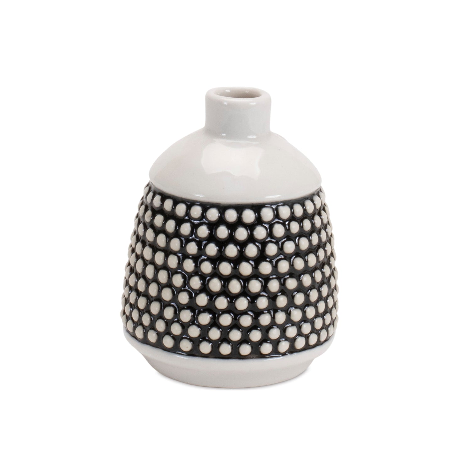 Bubbled Ceramic Bud Vase Set