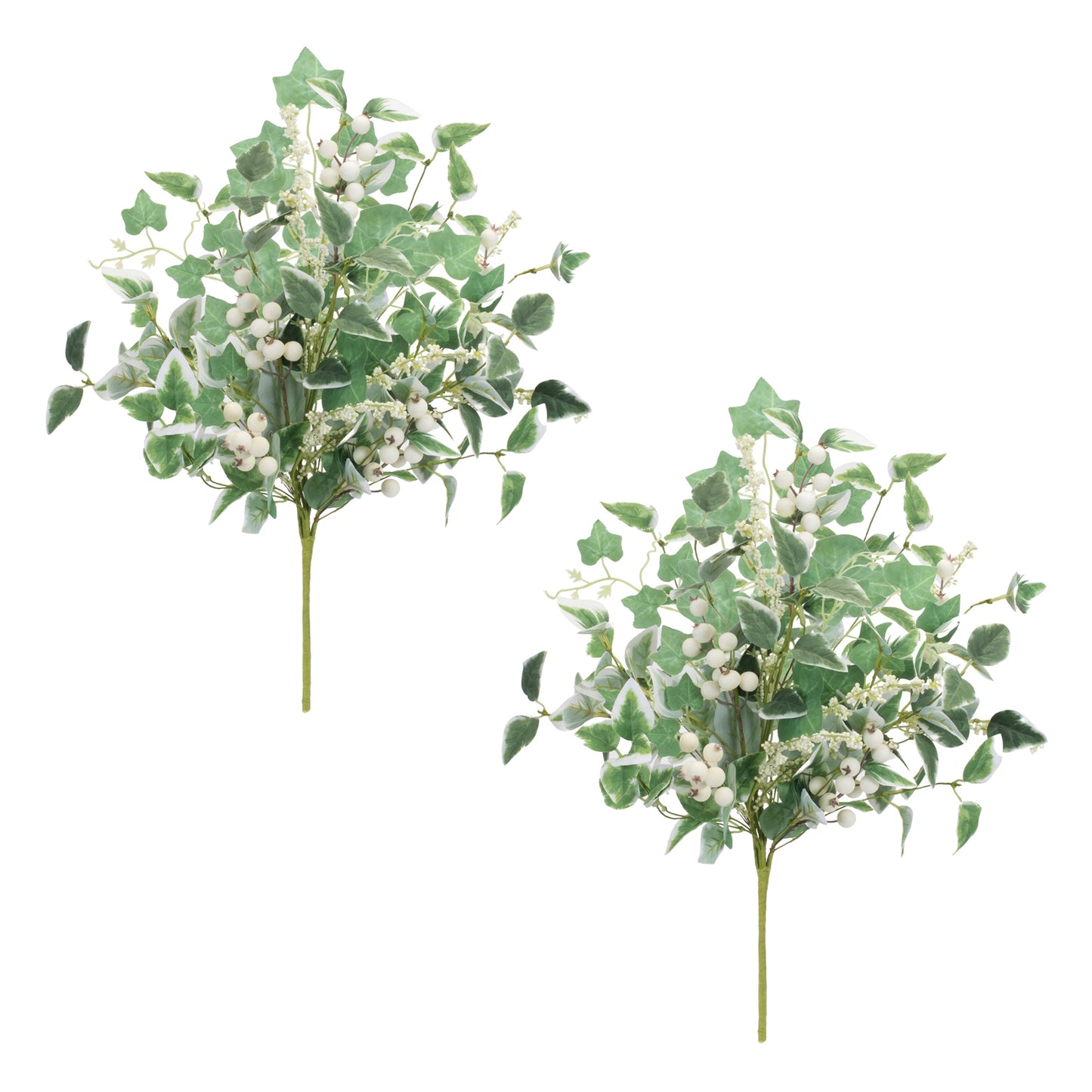Mixed Ivy Foliage Berry Bush Set