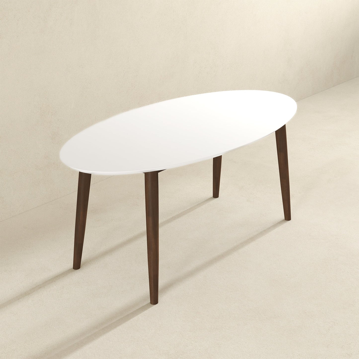 Ada Mid Century Modern Style Oval Dining Table