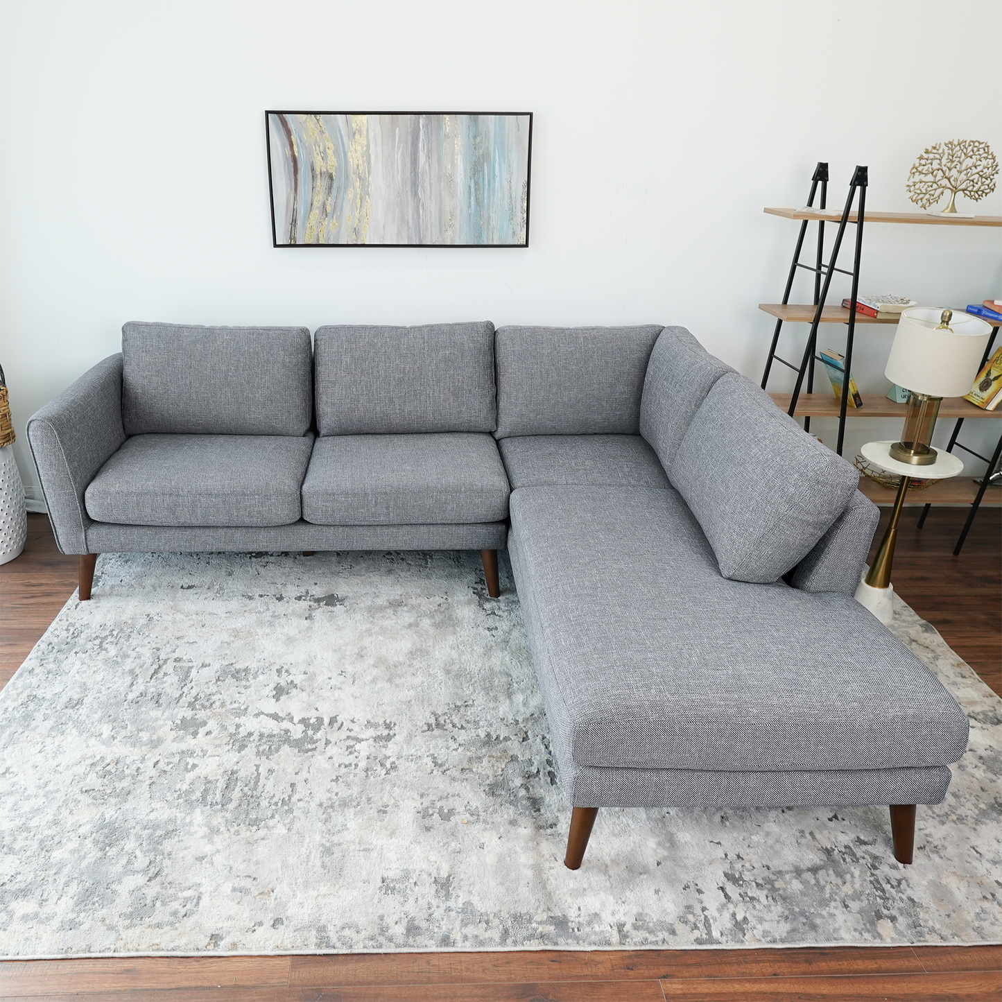 Benson Grey Sectional Sofa