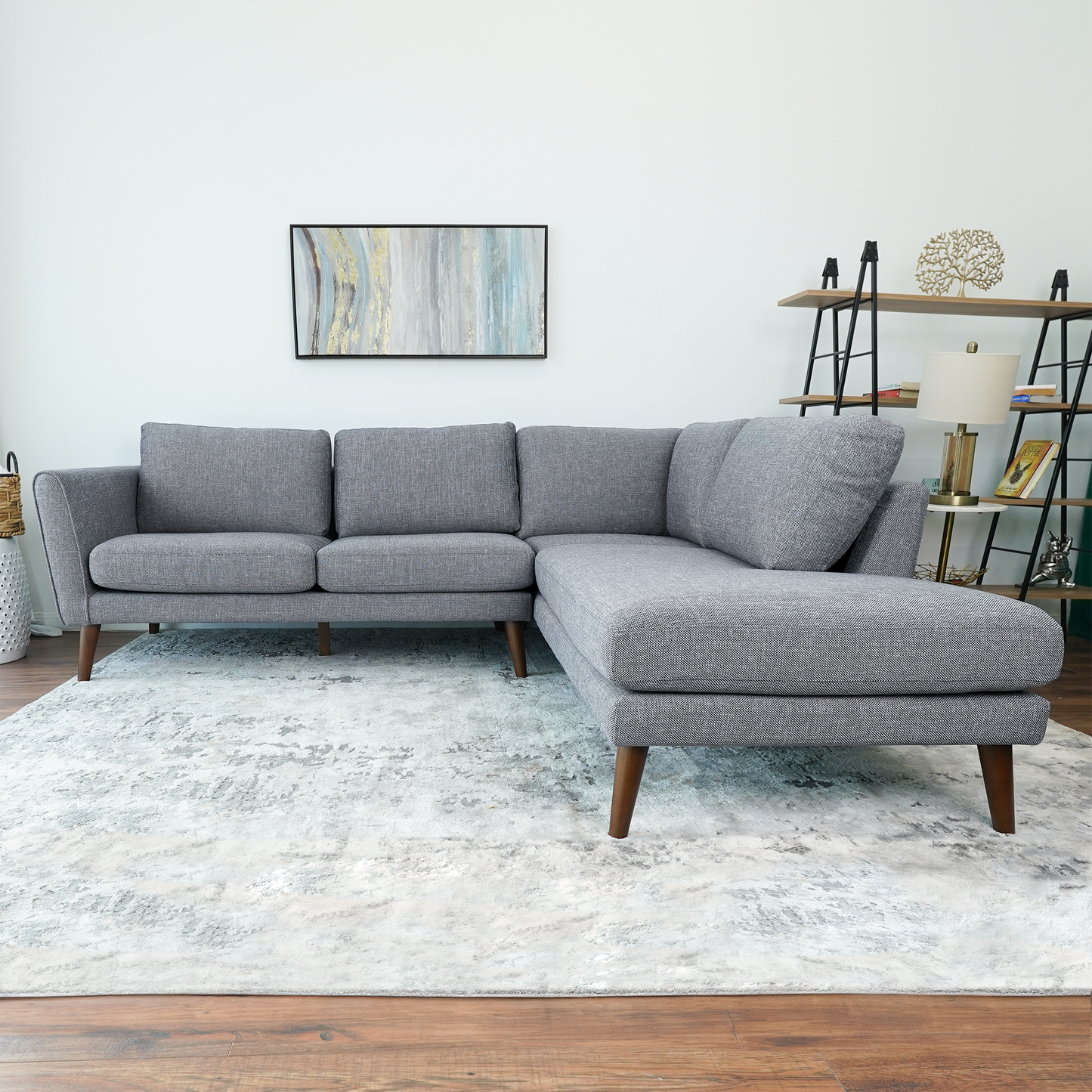 Benson Grey Sectional Sofa