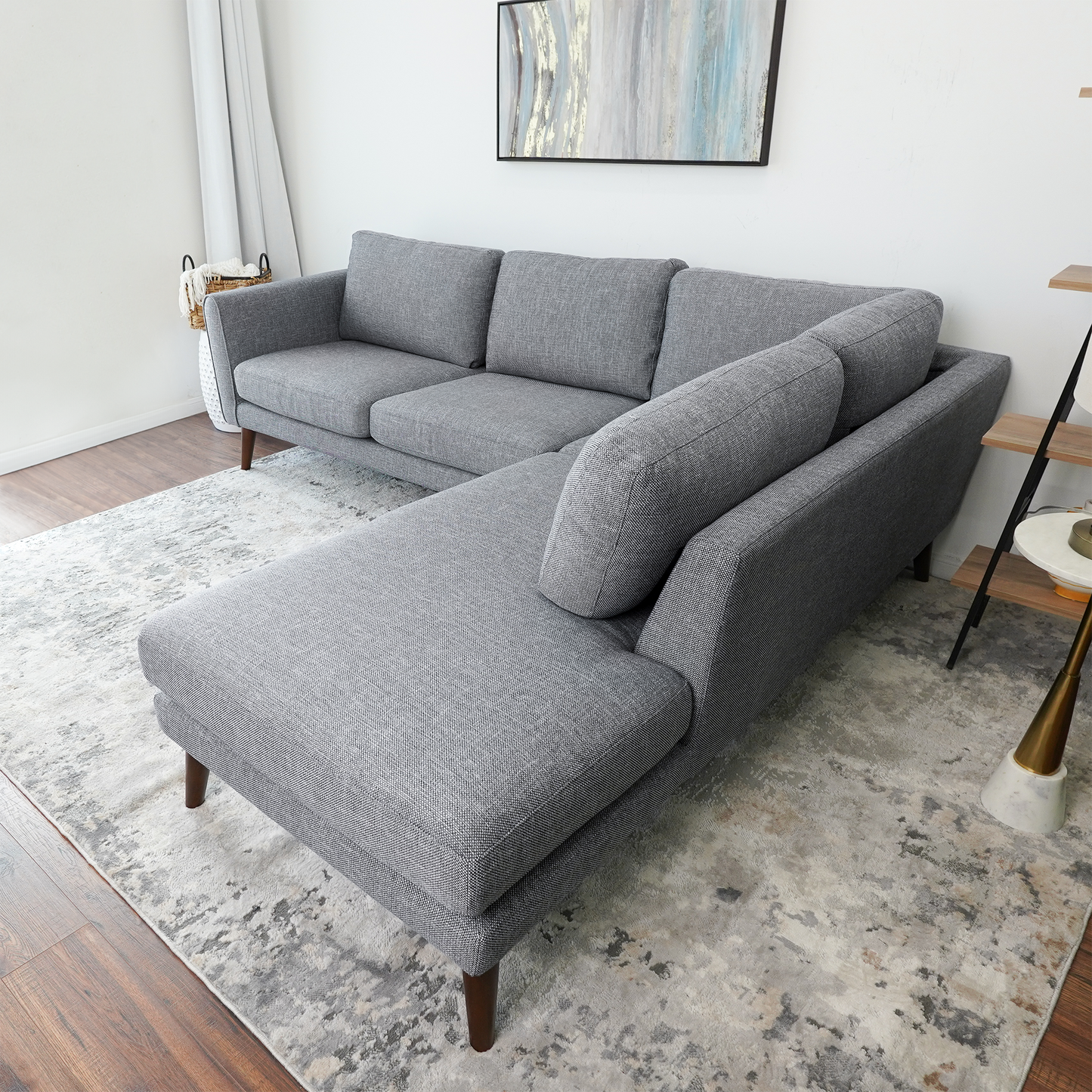 Benson Grey Sectional Sofa