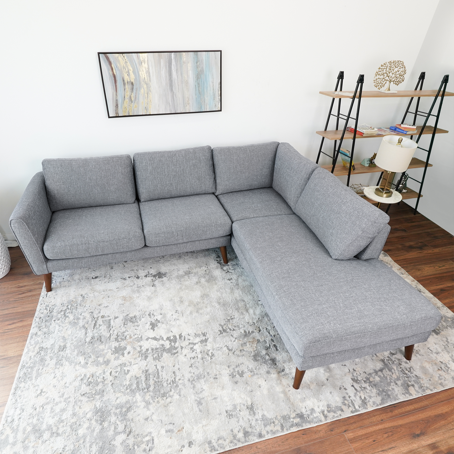 Benson Grey Sectional Sofa
