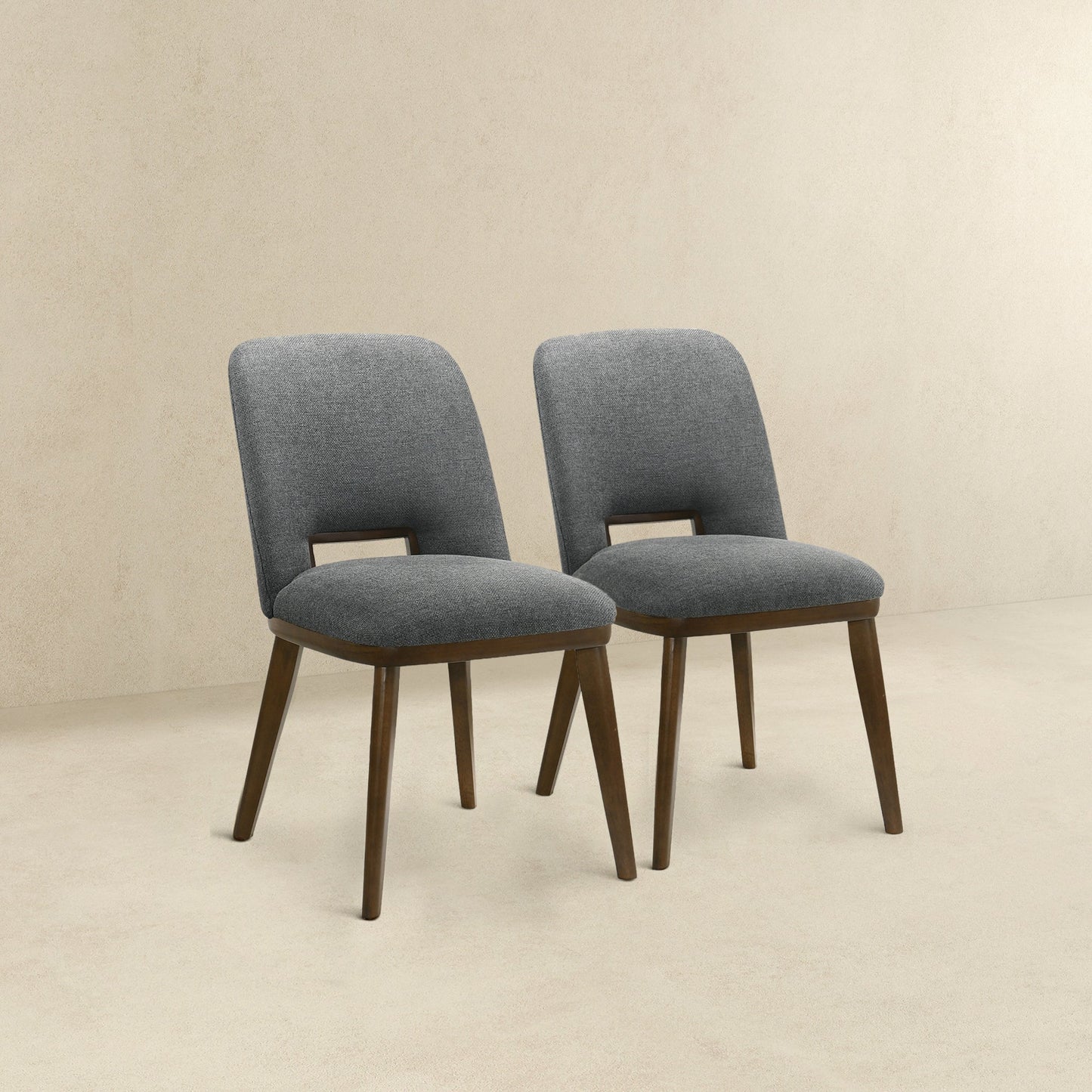 Blake Dark Grey Fabric Dining Chairs