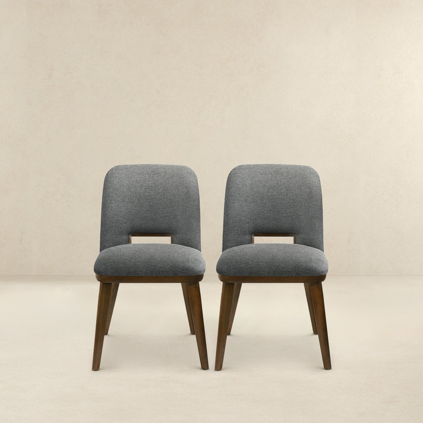 Blake Dark Grey Fabric Dining Chairs