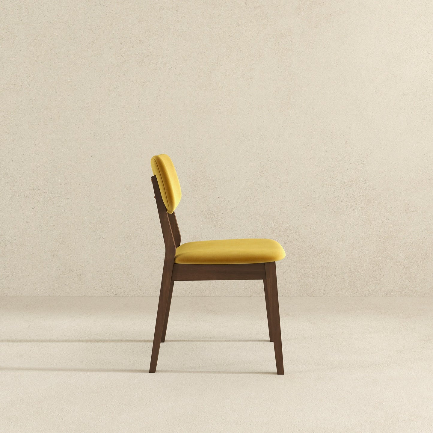 Carlos Dark Yellow Velvet Side Chairs