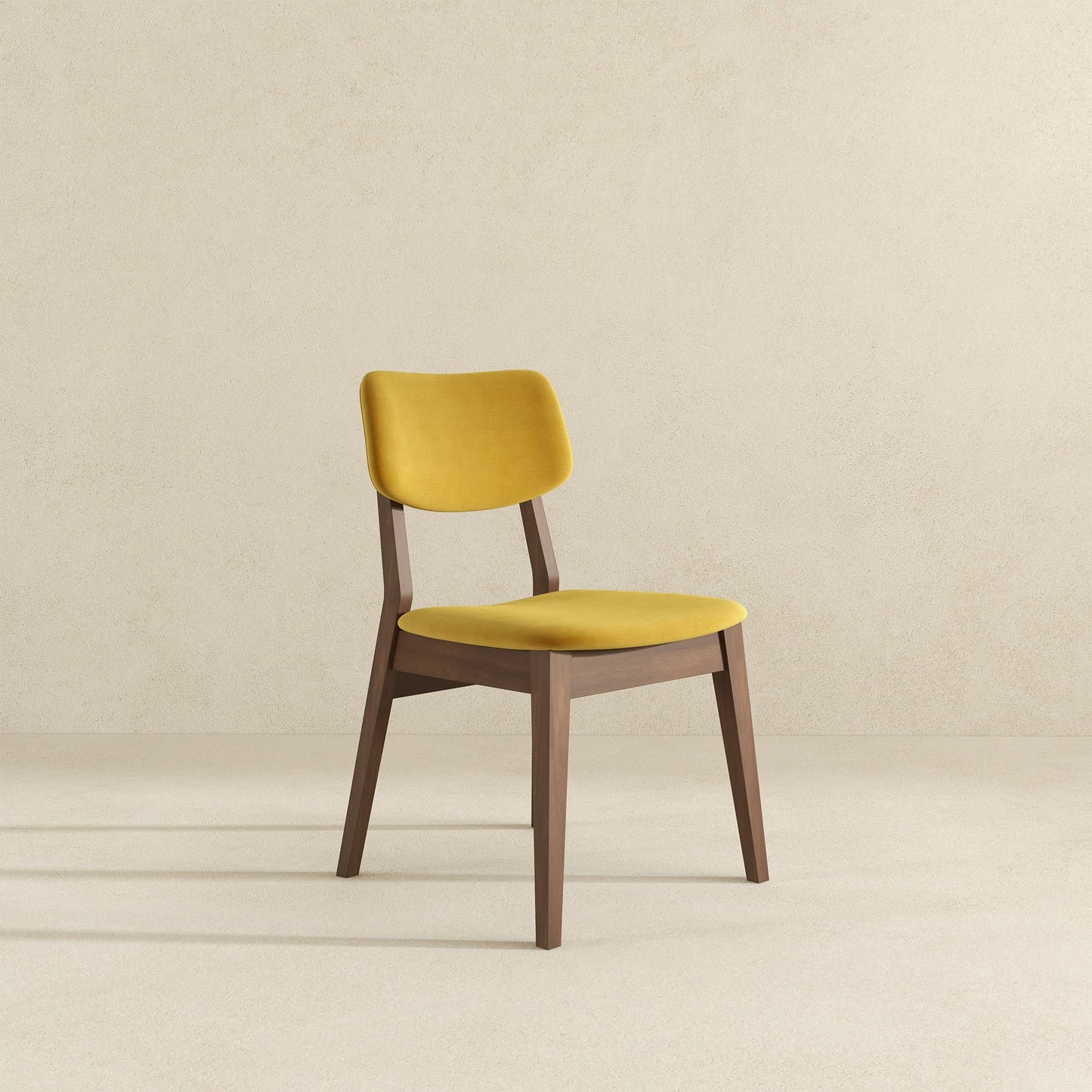 Carlos Dark Yellow Velvet Side Chairs