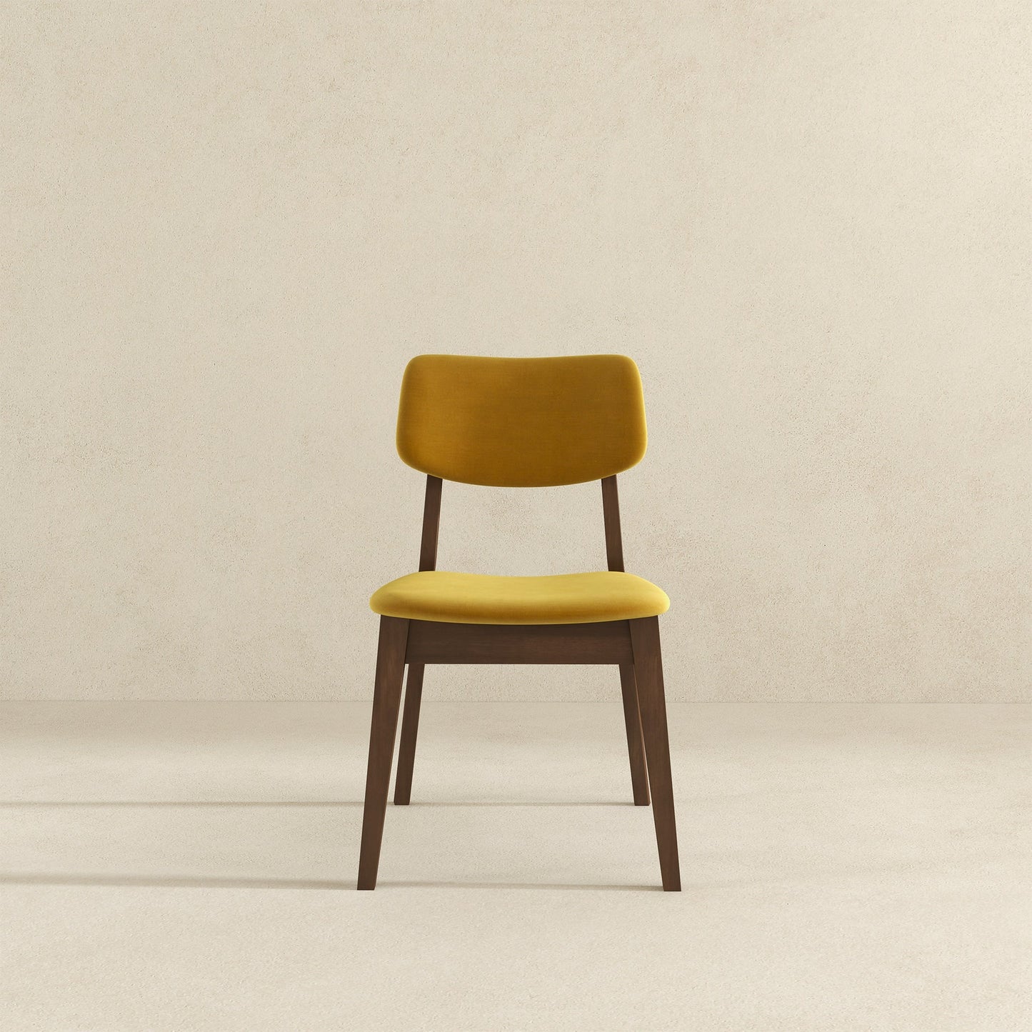Carlos Dark Yellow Velvet Side Chairs