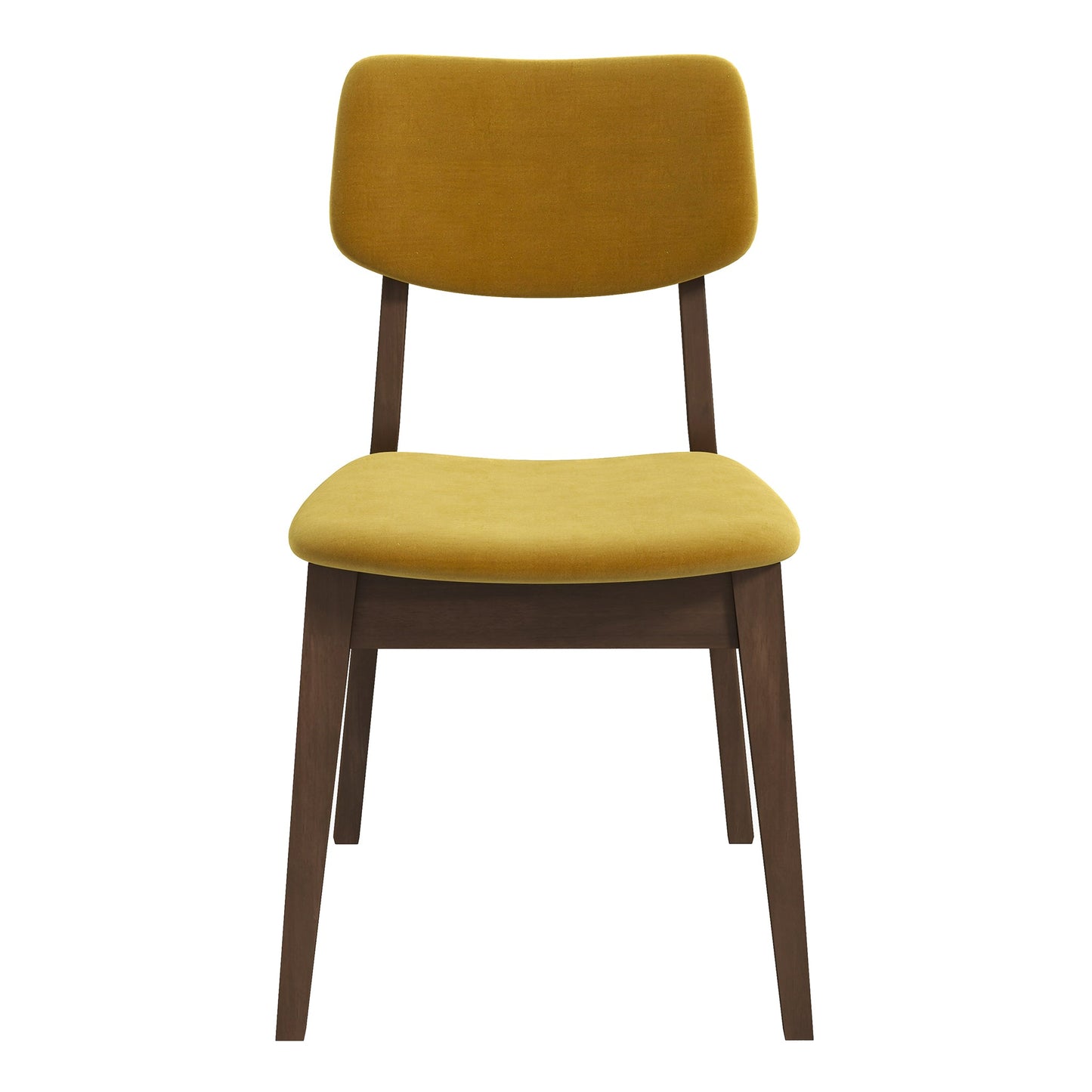 Carlos Dark Yellow Velvet Side Chairs