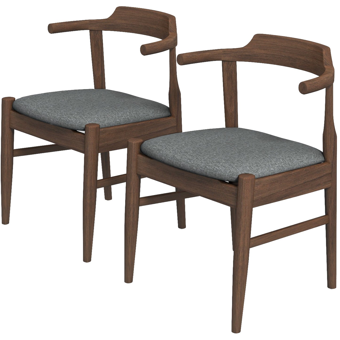Daisy Gray Fabric Dining Chairs