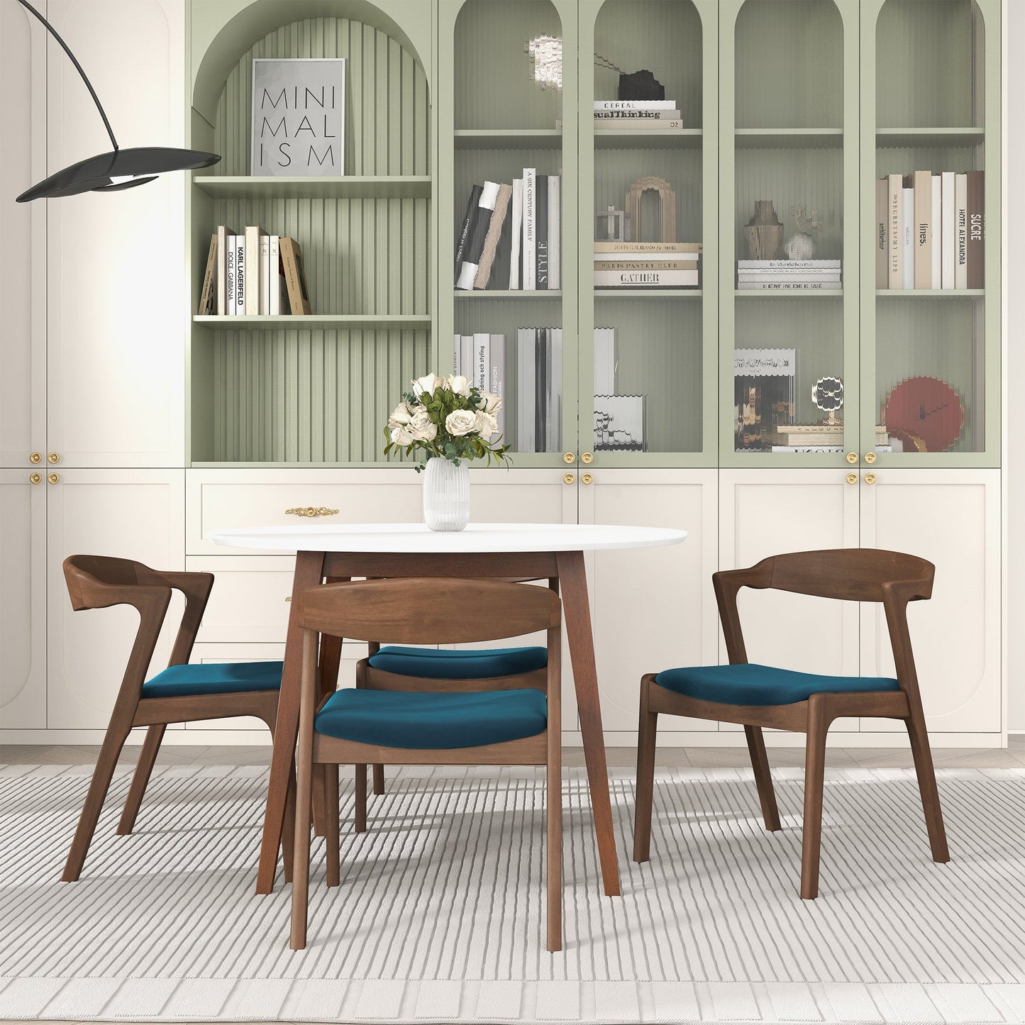 Dakota Blue Velvet Dining Chairs