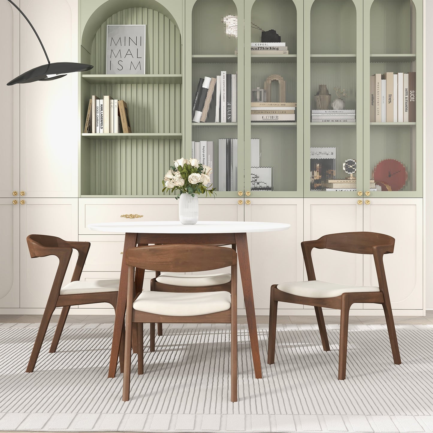 Dakota Cream Velvet Dining Chairs