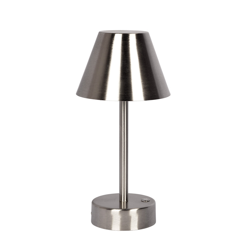 Elegance Rechargeable LED Table Lamp Brushed Nickel