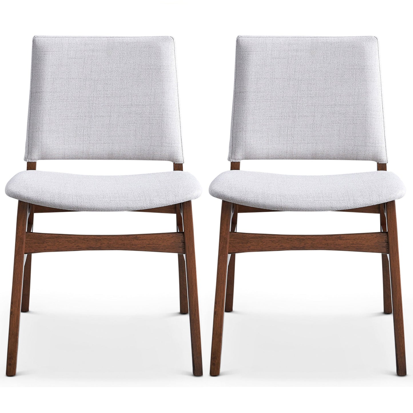 Gusto Fabric Dining Chairs In Light Gray