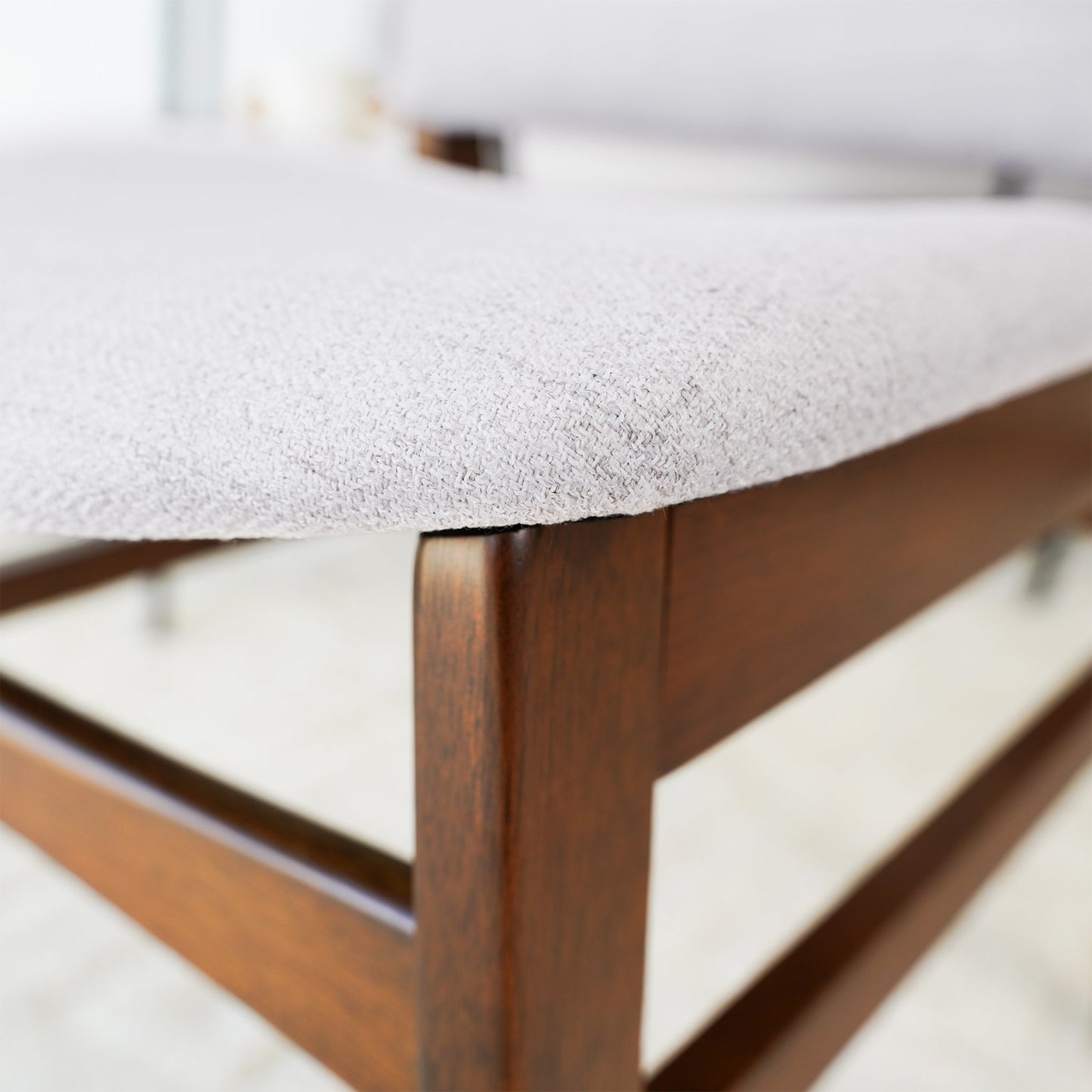 Gusto Fabric Dining Chairs In Light Gray