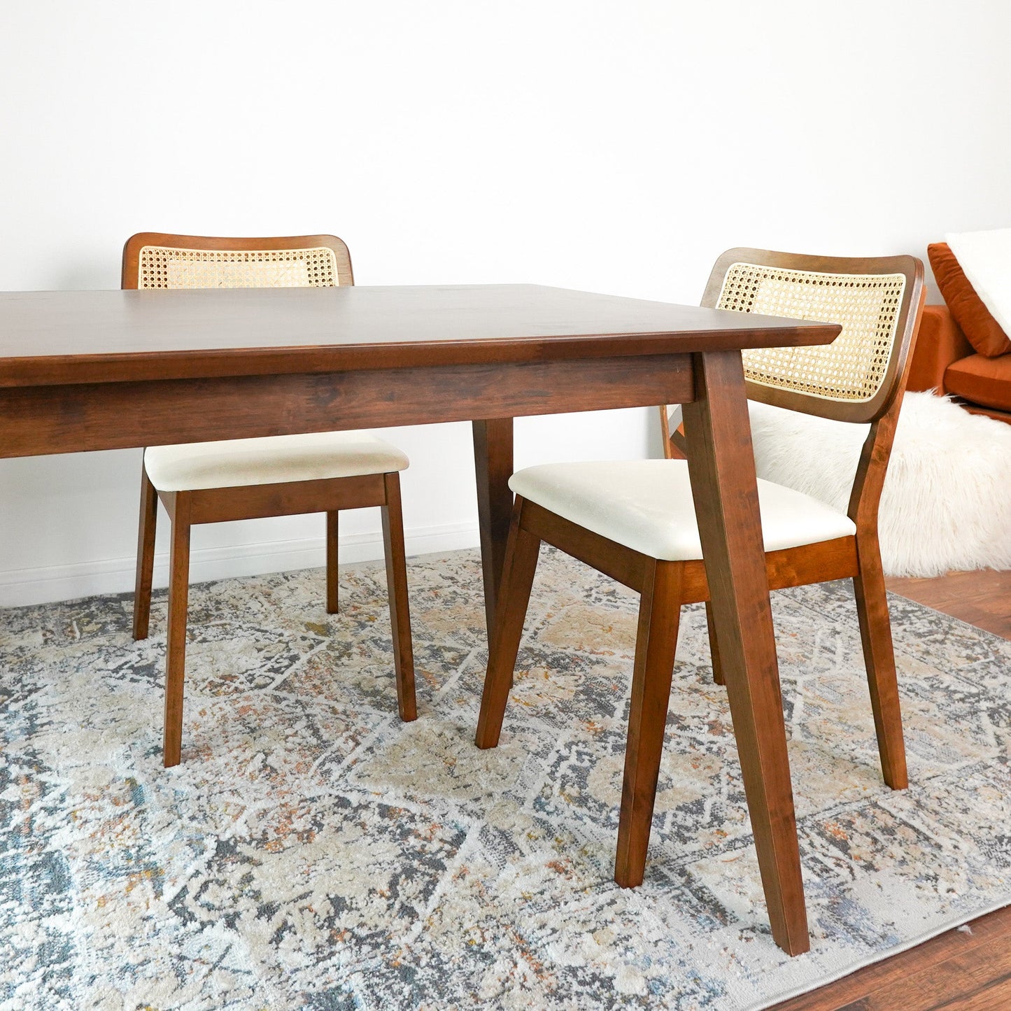 Kaden Cream Velvet Dining Chairs