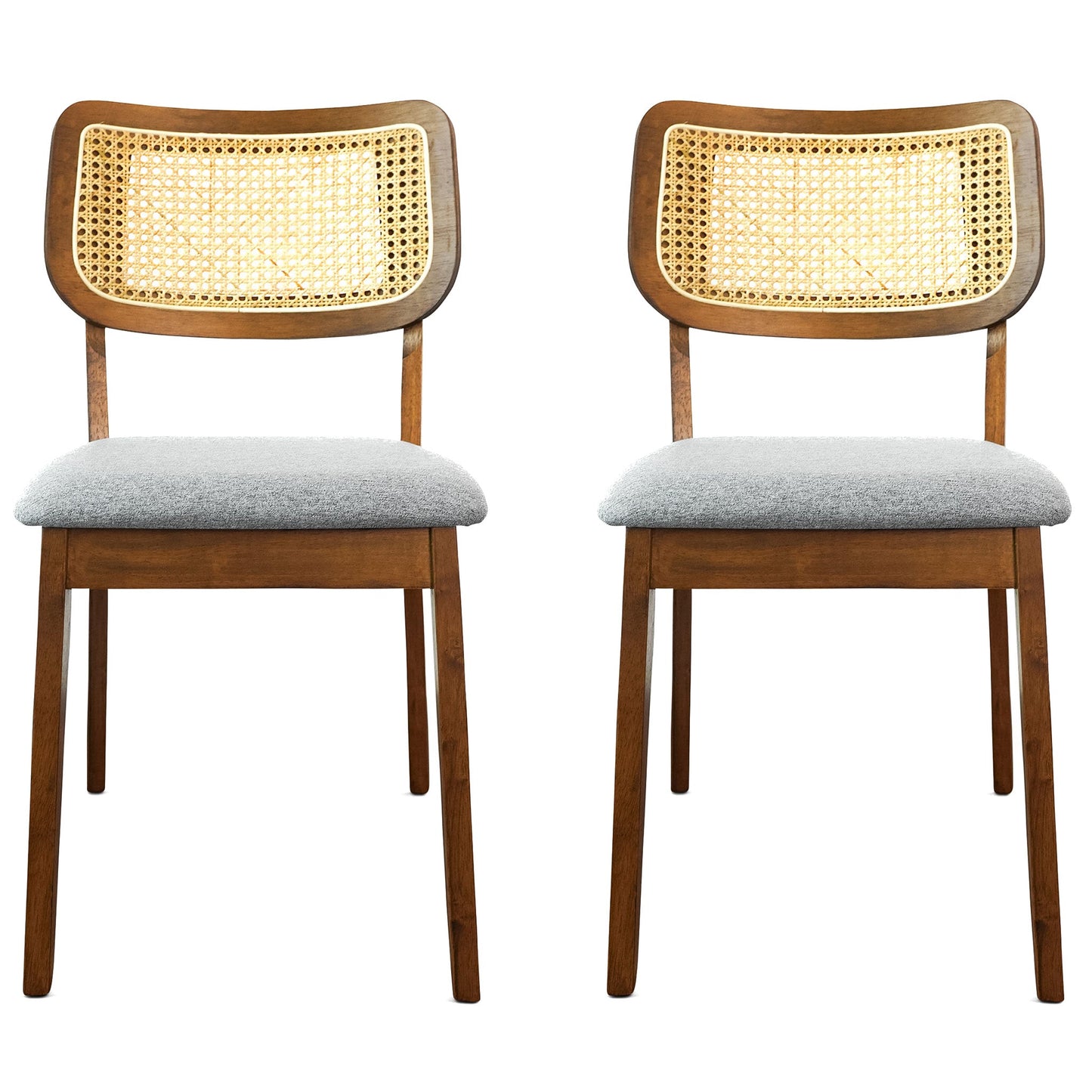 Kaden Dark Gray Linen Dining Chairs