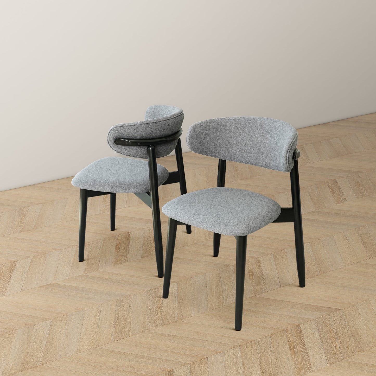 Korbin Grey Fabric Dining Chair