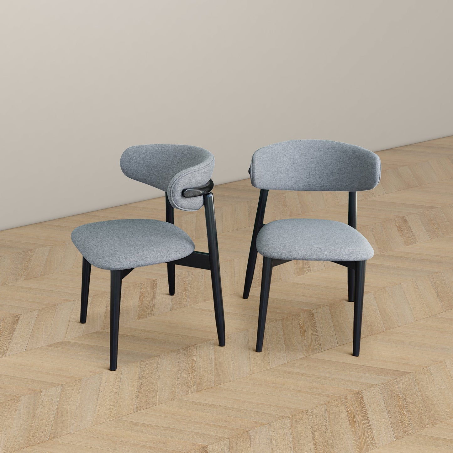 Korbin Grey Fabric Dining Chair