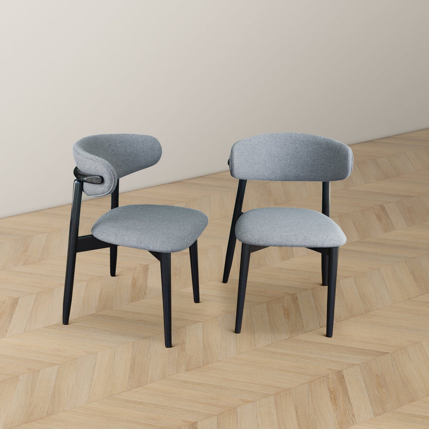 Korbin Grey Fabric Dining Chair