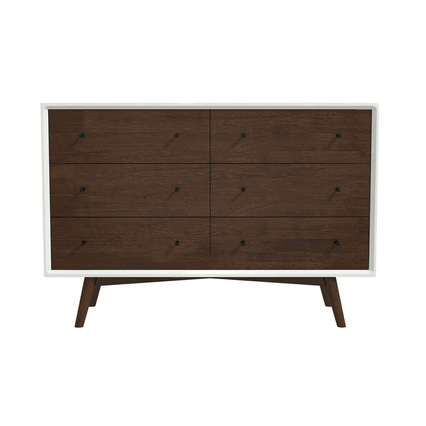 Mid Century Modern White Dresser