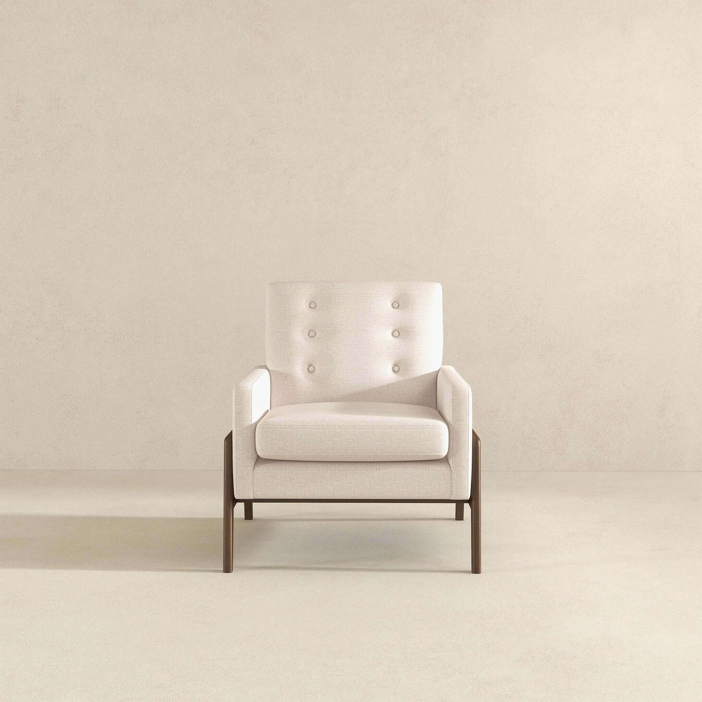 Cole Beige Velvet Lounge Chair