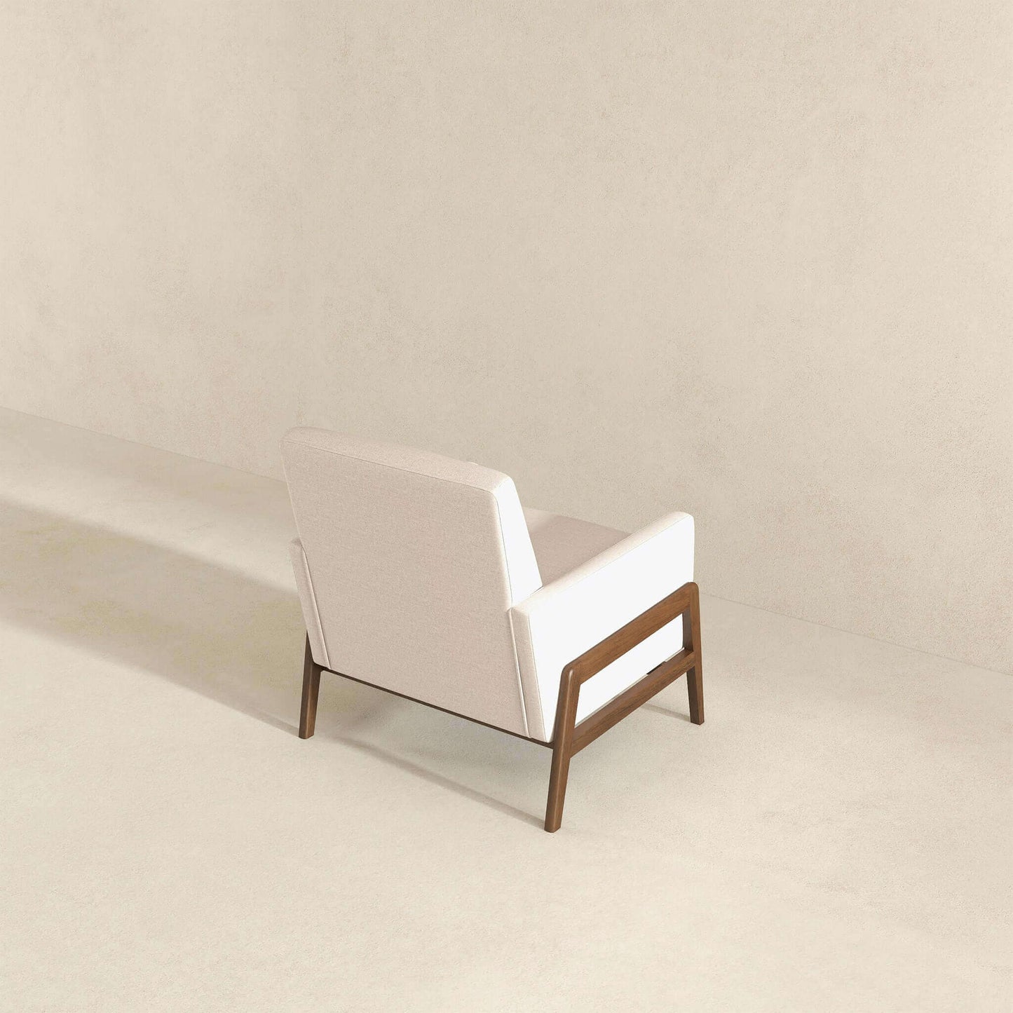 Cole Beige Velvet Lounge Chair