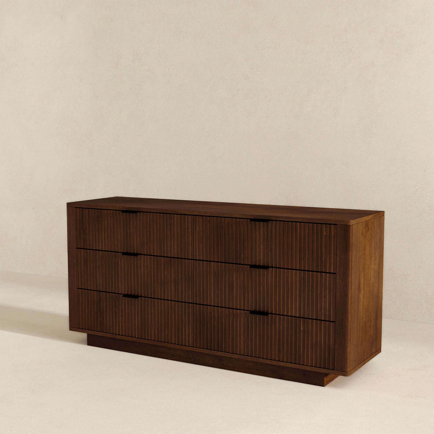 Lola Mid Century Modern Walnut Dresser