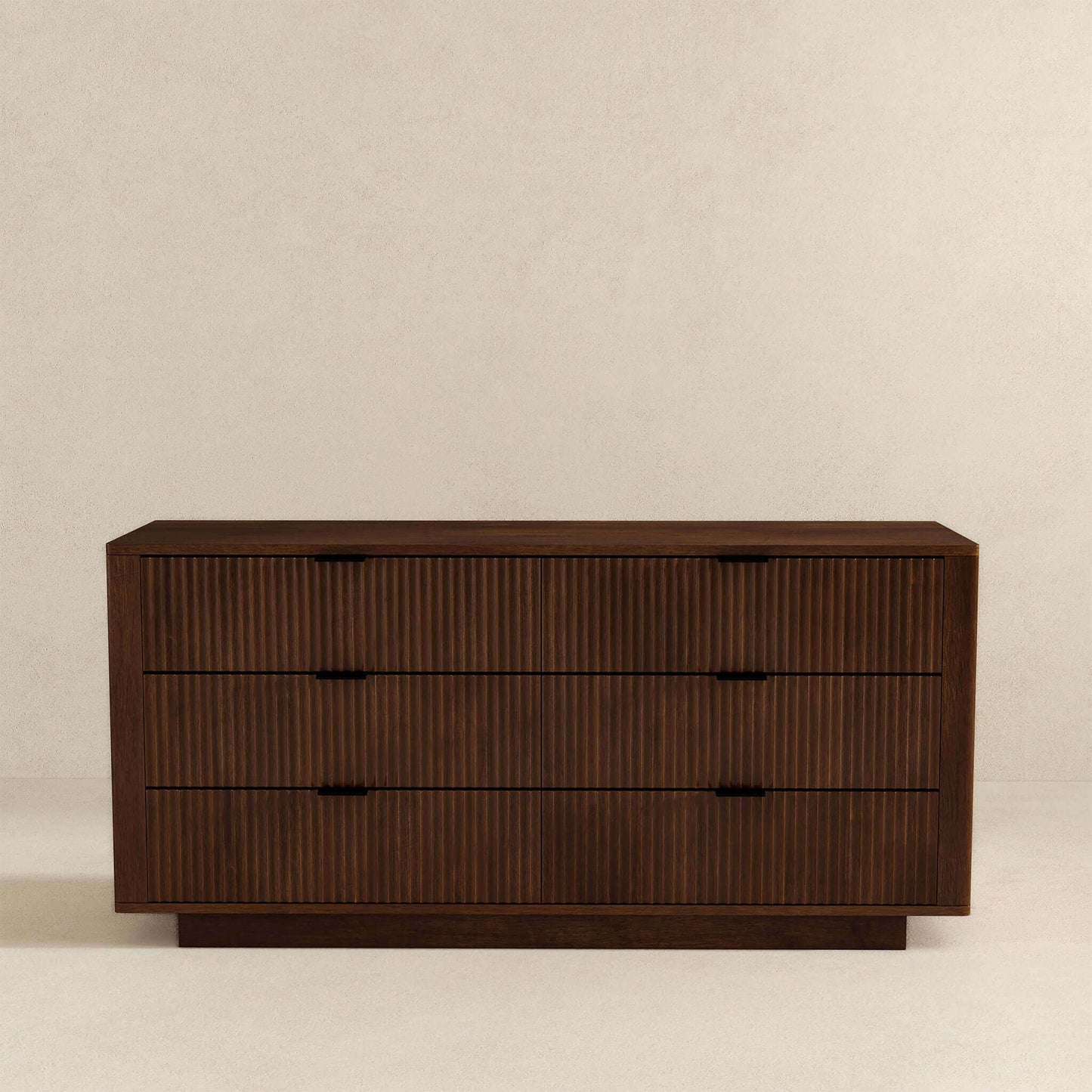 Lola Mid Century Modern Walnut Dresser